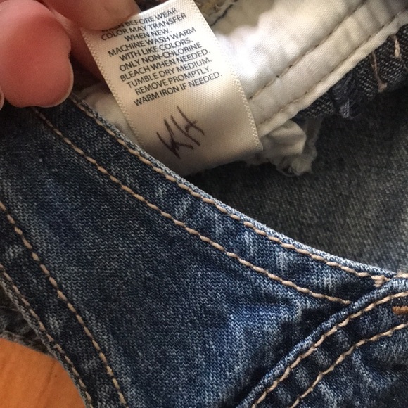 Oshkosh B’gosh Denim Overalls Dress Size 6 Months - Picture 10 of 12